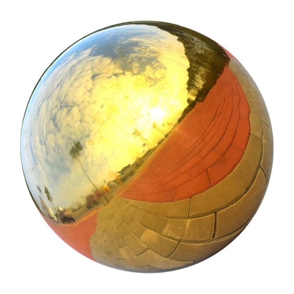 304 Rostfri Hollow Ball Sömlös Spegel Kula Hemma Trädgård Deco 120mm