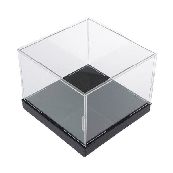 Transparent Akryl Displaybox Dammtät Figurer Leksaksmodell Monter 10x25x15cm