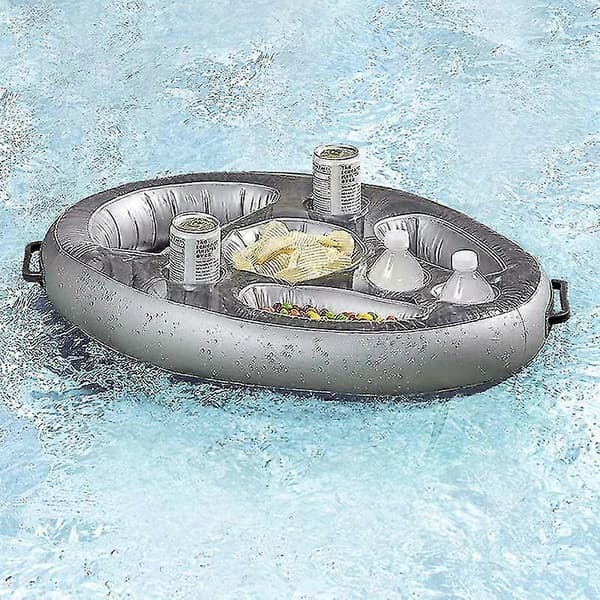 Uppblåsbar poolflottör Öl-bord Kylbord Barbricka Poolmadrass