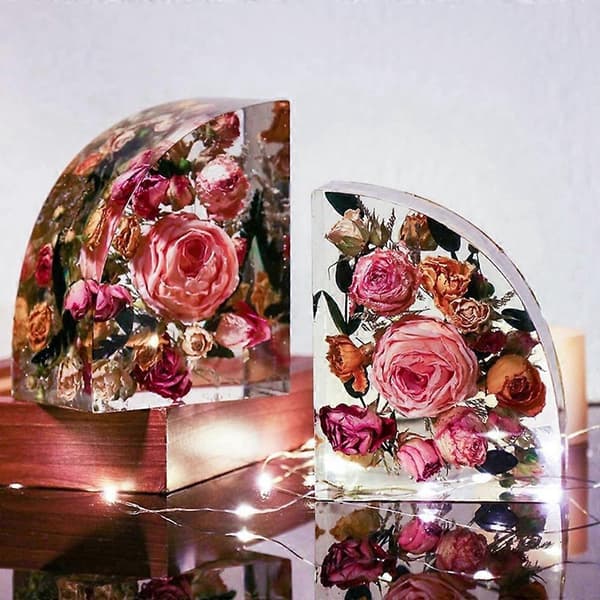 [RM]2PCS Bokstöd Hartsformar, för Böcker, Skrivbordsorganisatör, Heminredning