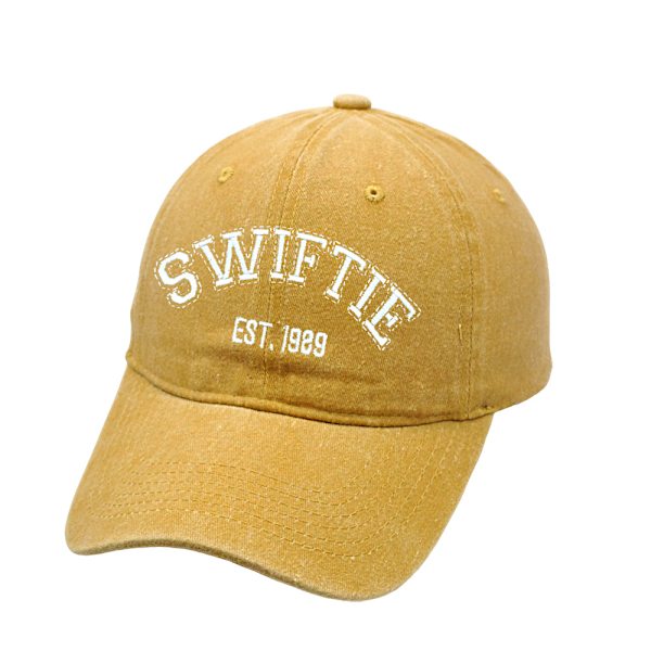Taylor Swift Baseballkeps 1989 Broderi Hatt Retro Bomullshatt Unisex Gåvor Från Fans Yellow