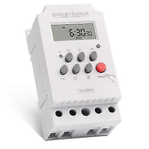 12V DC Programmerbar Timerkontakt 24 Timer Digital Tidsrelæ med 30A Høj Effektudgang til Styring af Elektrisk Udstyr