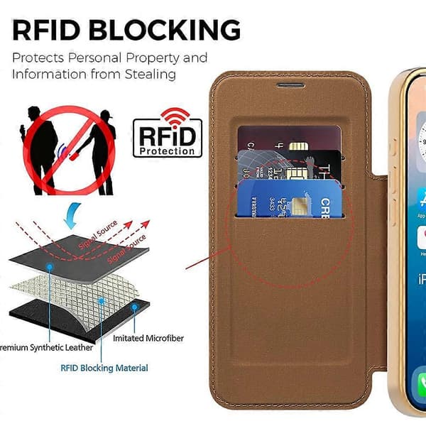 Kompatibelt deksel for iPhone 17 Pro Max, kompatibelt med MagSafe, rombemønstret PU-skinn Brown