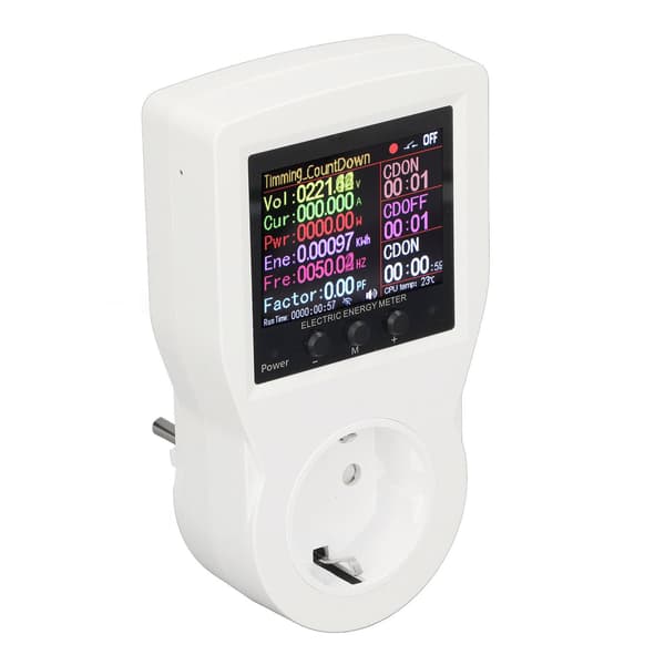 [RM] Smart Meter Socket Real-time Monitoring 16A Maximum Current 3680W WiFi Intelligent Socket AC85-265V EU Plug