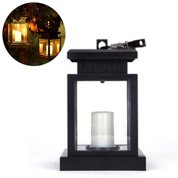 Solarlampa med LED-ljus, för flimmereffekt utomhus