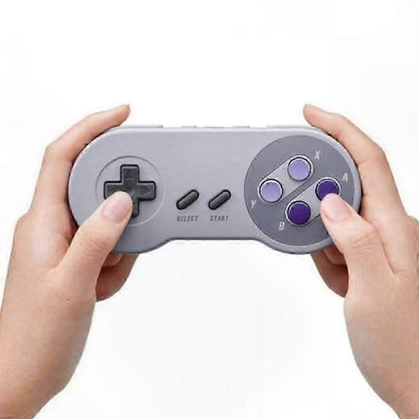 2-pak kablede controllere til klassisk spillekonsol, 1,8 m kabel til 2-spiller gameplay på SNES-system