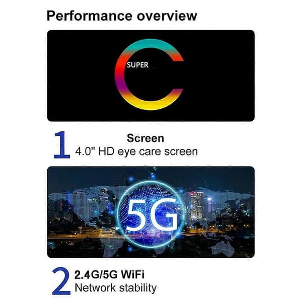 WiFi MP3-soitin Bluetooth 5.0 MP5-soitin 4,0 tuuman täysi kosketusnäyttö Android Smart System MP4-musiikkisoitin Black