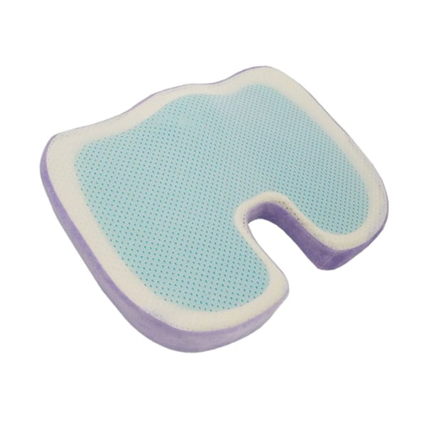 Gel Sittdyna Ortopedisk Kudde Lila Komfort Memory Foam Sittdynor