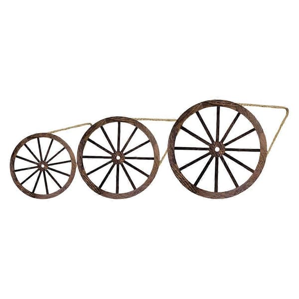 [RM]3 stk. veggdekor i tre for dekorasjon, rustikk kaffedesign