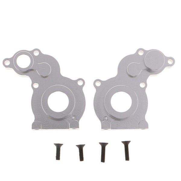 SCX10 Aluminium Axial Växellådshus för 1/10 RC Modellbil, Silver