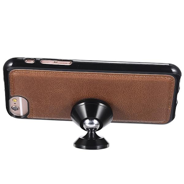 iPhone 6/7/8/SE (2020/2022) - 2in1 Magneetti/Lompakkokotelo - Ruskea Brown Brun