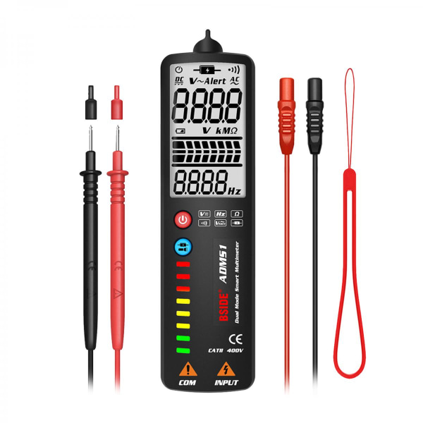 Linje LCD Digital Multimeter Voltmeter DC AC Spänningstestare Stil 1