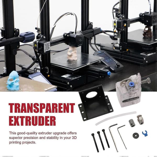 Til Vyper Transparent Ekstruder Gear, 3D Printer Tilbehør 3D Printer Transparent Ekstruder
