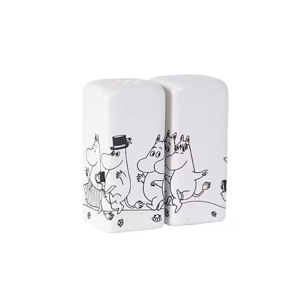 Salt & Peppar Mumin familjen 2-pack[RM] Vit white