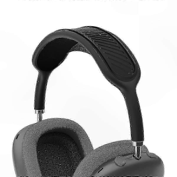 AirPods Max silikonhodebånddeksel, vaskbart øreputetrekk Black