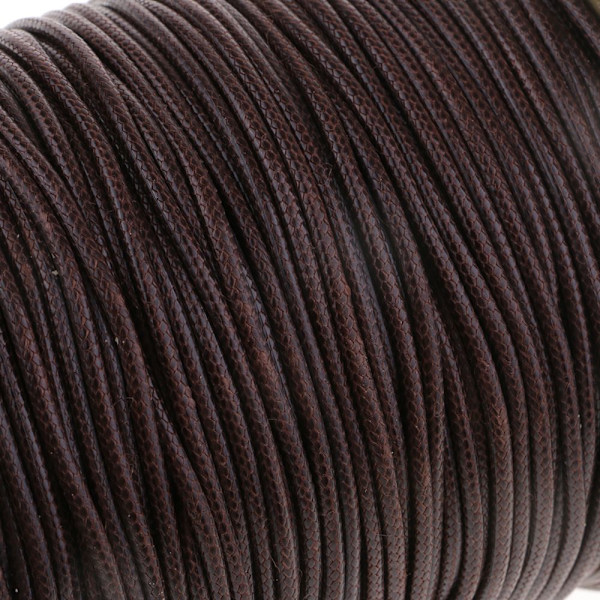 80 meter lång vaxad bomulls tråd, pärlor, DIY smycken, garn tillverkning, kaffe