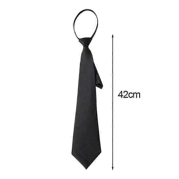 En elevs og sikkerheds, 40~44cm sort lynlås og doven slips black