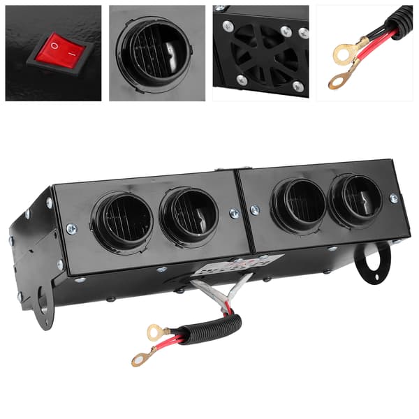 [RM]12V 800W 4-hole Car Heater Defroster Defogger Automatic Heating Fan
