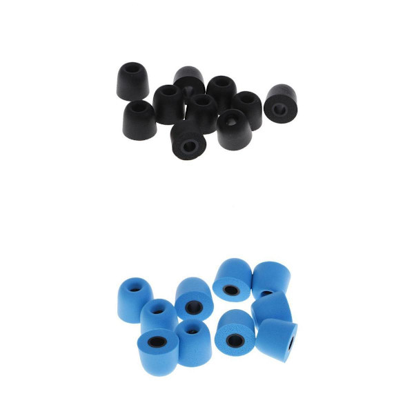 20x Silikon 4.5mm Öronproppar Hörlurar Memory Foam För In-Ear Hörlurar