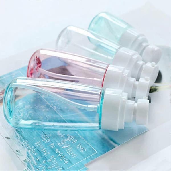 Bærbar tom klar dispenser 60 ml genopfyldelig rejsedispenserbeholder