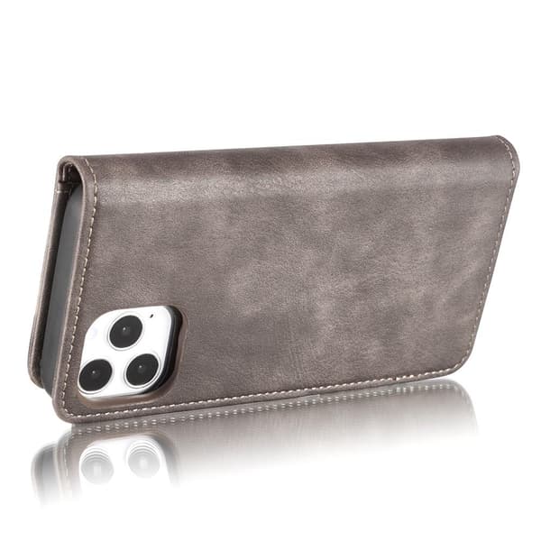 [RM]DG.MING iPhone 13 Mini Split Læder Pungcover - Kaffe Brun brown
