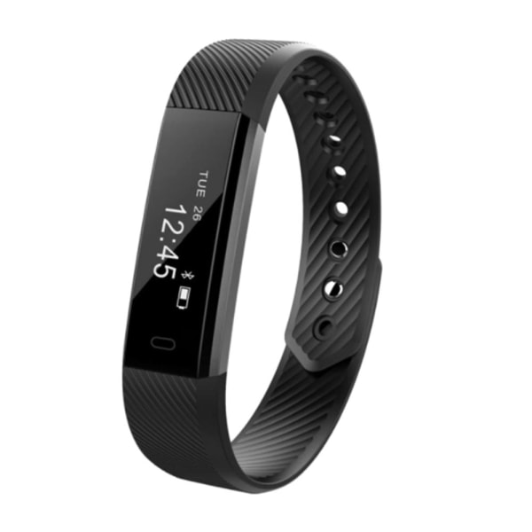 Binaural Bluetooth Smart Fitnessarmband ID115 Lila Monitor