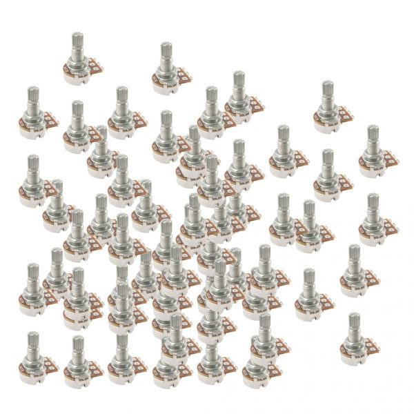 100 Balans B25K Bas Potentiometrar Ton / Volym Stam 18mm Lång Axel