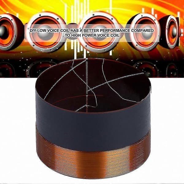 75,5 mm bashøjttaler svingspole bashøjttaler lyddrev sort aluminium 1 stk.