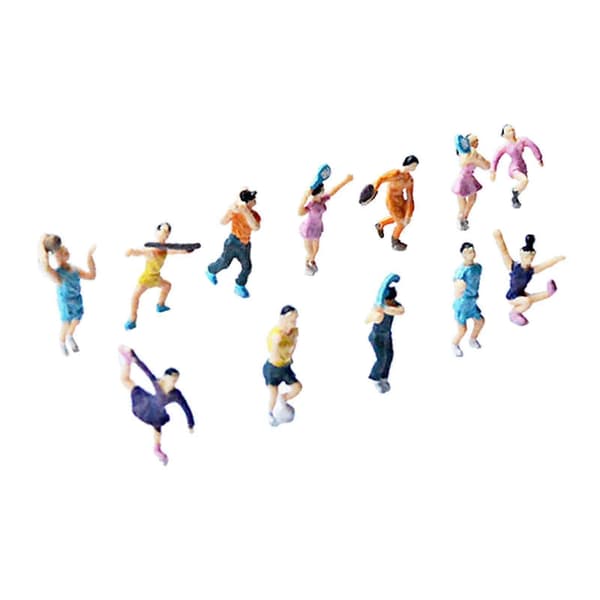 Minifigurer Spillerfigur til Sandbord Dekoration Diorama Layout 2,5 cm
