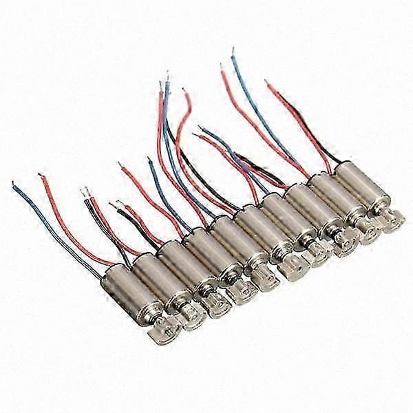 10 stk. mini vibrationsmotor 4x8mm DC 1,5-3V til RC-legetøj telefonreparation