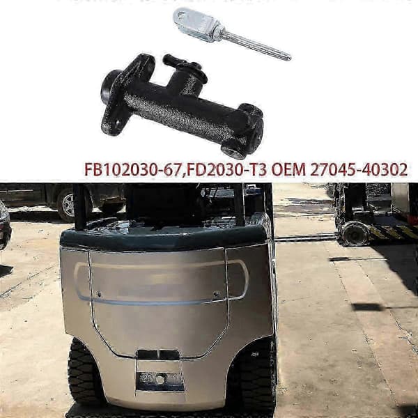 [RM]TCM Forklift Brake Master Cylinder Push Rod Assembly for FB10/20/30-6/7 FD20/30-T3 Models with Advanced Braking System black
