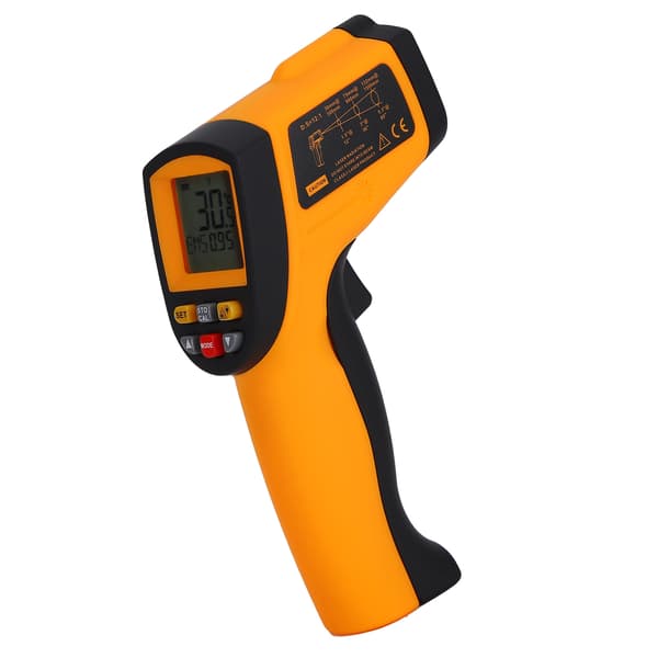 [RM]Infrared Thermometer Gun Non-Contact Laser Thermometer Adjustable Emissivity Fast Response Infrared Sensor For Surface Temperature Measurement