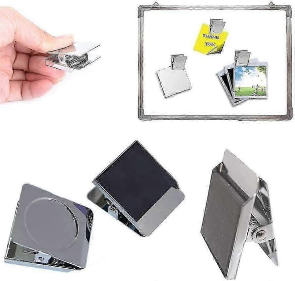 Ekstra store magnetiske clips 6-pak kraftige clips i rustfrit stål 2,2 tommer