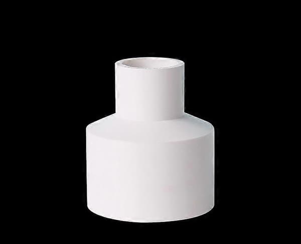 110 mm x 50 mm ID PVC-reducer, muff-till-muff rörkoppling, vit, 1 styck