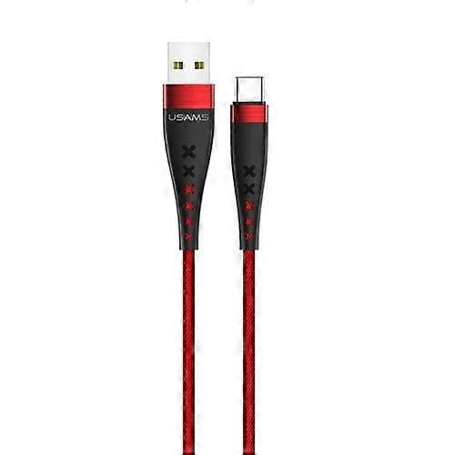 USAMS US-SJ250 U11 USB-C / Type-C High Swing Datakabel Red 1.2m