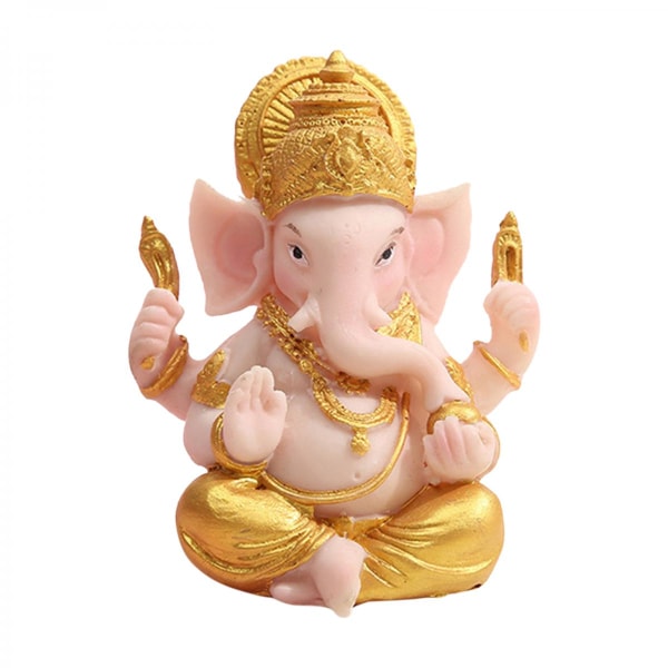 1 st Kollektion Harts Ganesha Figurin Hindu Buddha Staty Hem Veranda Kontor Mandir Diwali Bordsdekoration Skulptur Hantverk Även för