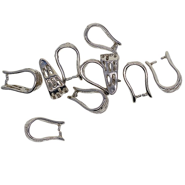 10 st Koppar Pinch Bails Hängen Berlocker Pinch Clip Smycken DIY 12.5x7x6mm