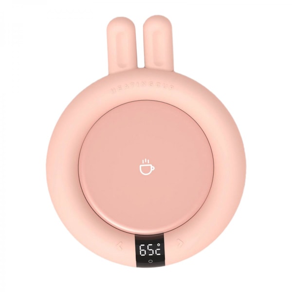 Desktop kaffevärmare med 3 temperaturinställningar Smart koppvärmare rosa rund