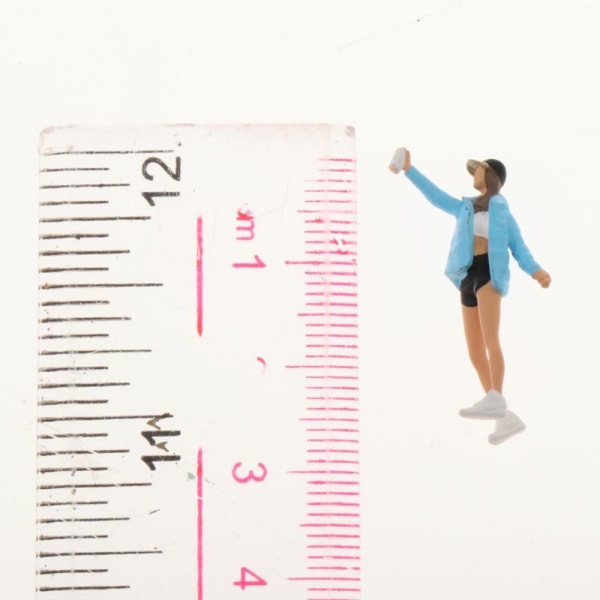 Harts Medalj i Resin 1:64 Skala Figurer Diorama Blå Kappa Flicka