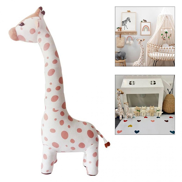 Mjuk Stoppad Giraff Gosedjur Djungelleksak Och Kudde För Läggdags Kompis 67cm
