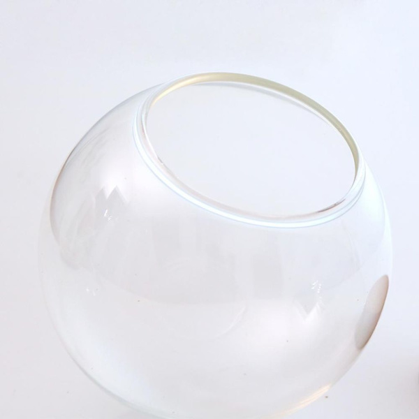 10x Lock Landskap Terrarium Glas Kula Formad Behållare Lock Vas Flaska Lövverk Behållare för Torkade Blommor