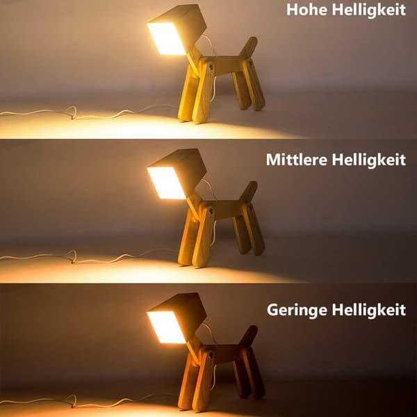 [RM]DIY Fun Reading Lamp, Multifunctional LED With Walnut Design For Creative Desk Lamp Enthusiasts, Adjustable Body And Dimmable Touch Control