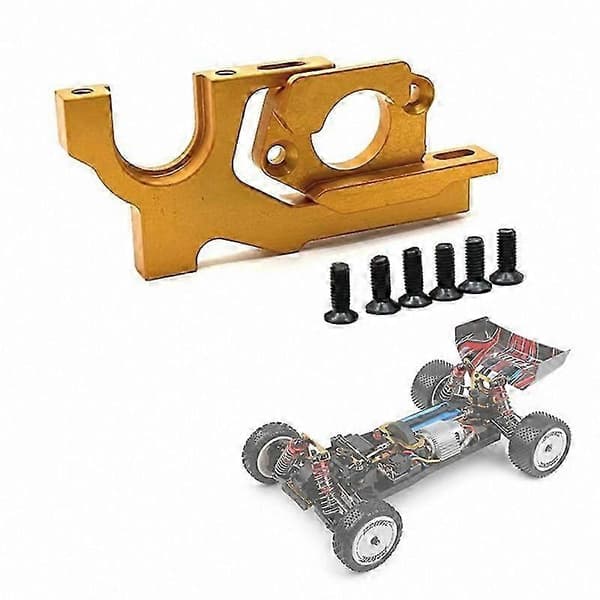 Justerbart motorophæng til Wltoys 104072 1/10 RC bil, gul