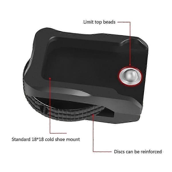 Kallskoadapterbas med 1/4\" monteringsskruv för DSLR-kameraburrigg