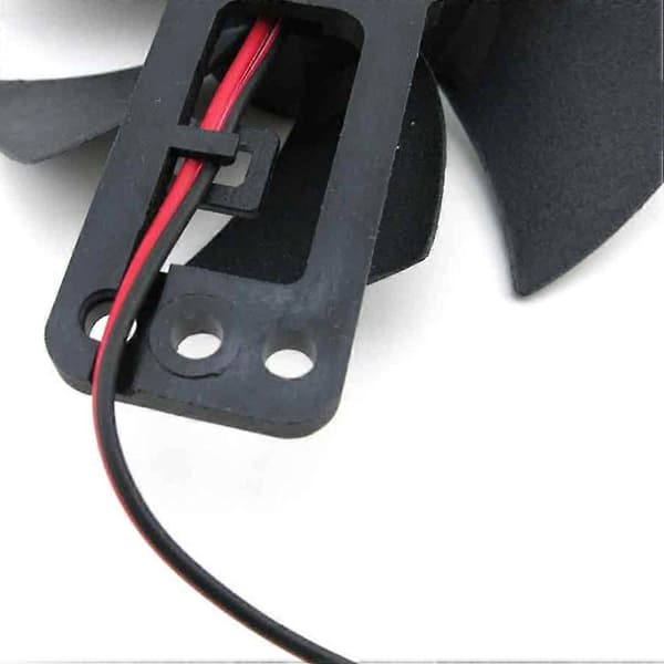 Svart DIY Minifläkt 18V Borstlös Motor Montering 3-delat Set