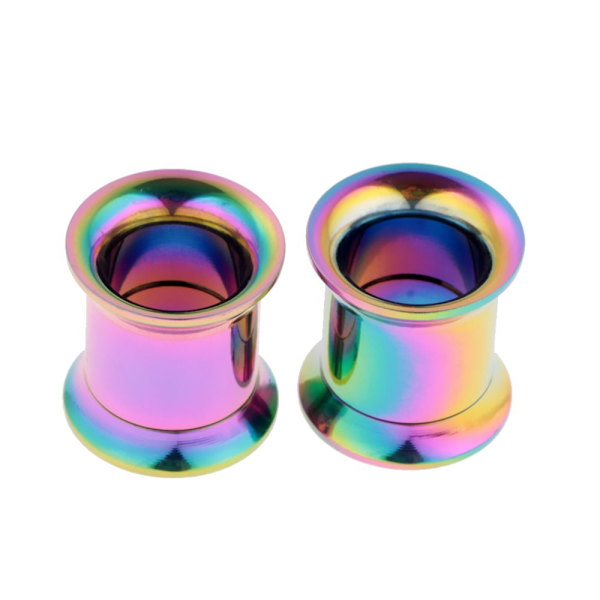 Färgglad Skruv Öron Rostfritt Stål Stretch Kit 8mm Ögonmussla Plugg