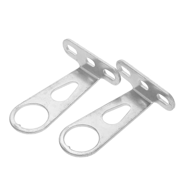 2pcs Universal Bicycle Basket Support Bracket Front Fork Light Holder Bicycle Basket Rear Mounting Bracket Silver Silver 8.30X6.30X2.20CM