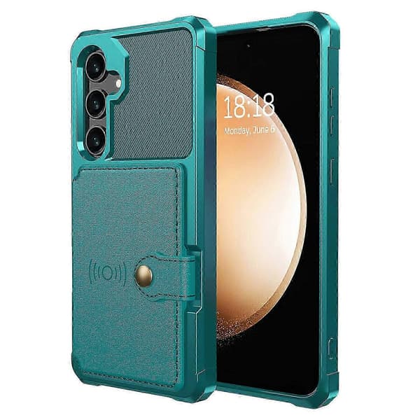 ZM03 Samsung A55 5G -kotelo lompakolla ja magneettisella autotelineellä Multicolor Style E