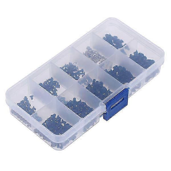 500 st bärbara datorskruvar set universalskruv m2 m2.3 m3 Multicolor 1 Box