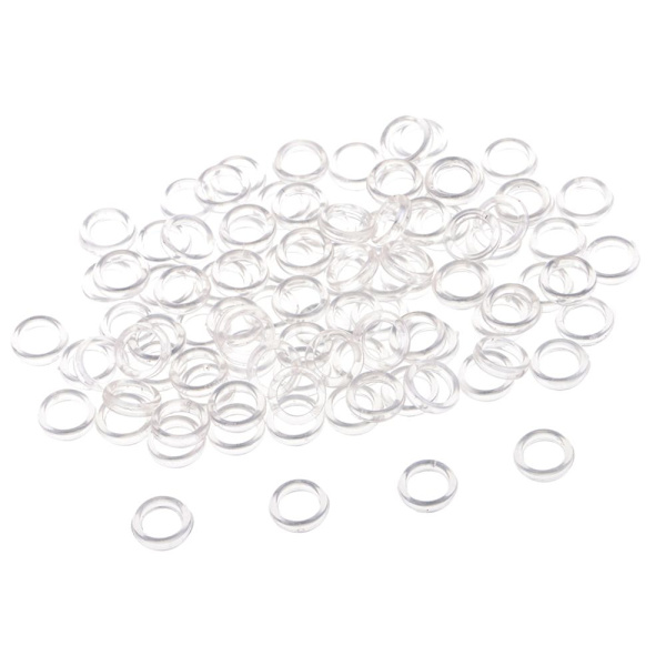 100 st Nylon BH-band Justerare Slider O Ring Underkläder Sömnad Hantverk Klar